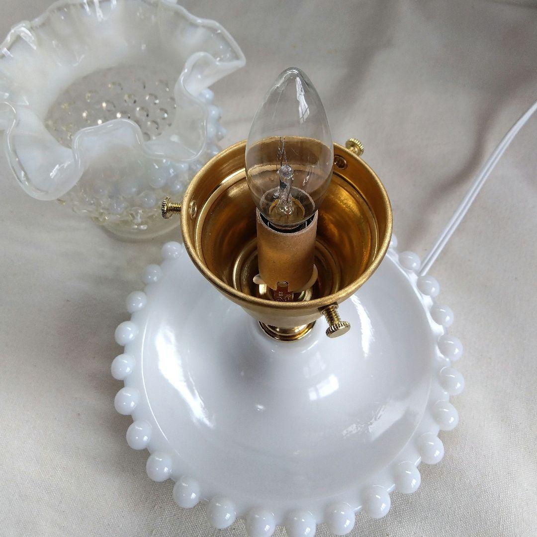 VTG フェントン フレンチ オパールセント ホブネイル ランプ