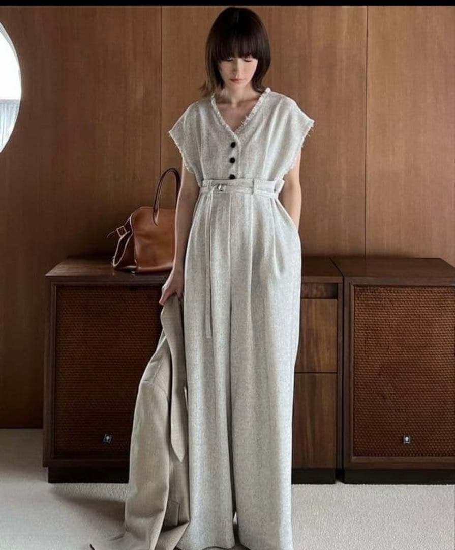 ◎美品◎クラネ　ツイードフリンジオールインワン　サイズ:0 正規品