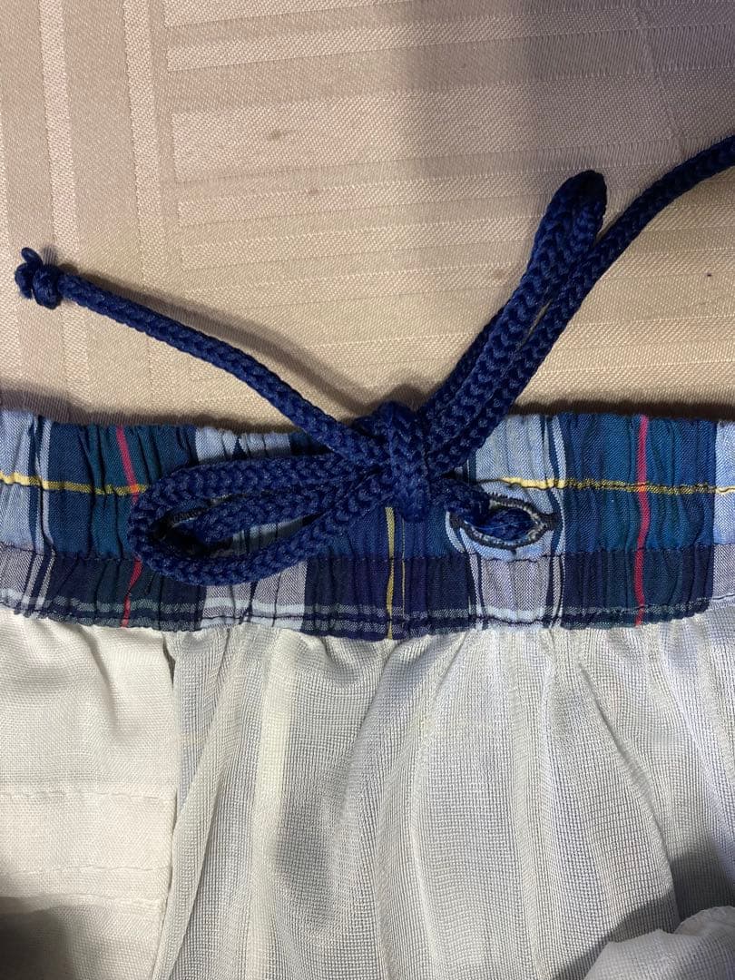 未使用品 GUCCI ネイビー系チェック 水着 ショートパンツ