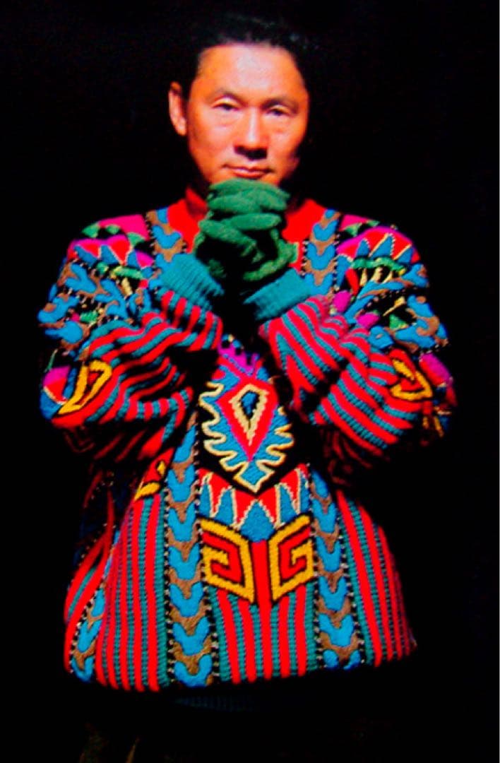 90s≪COOGI／クージー≫3Dニットカーディガン ビートたけしニット