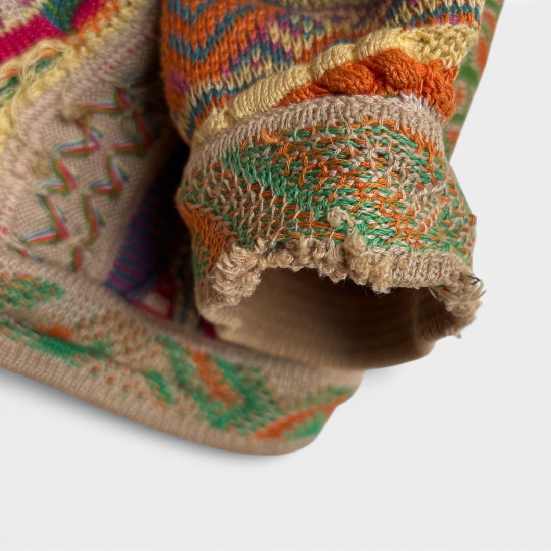 90s≪COOGI／クージー≫3Dニットカーディガン ビートたけしニット