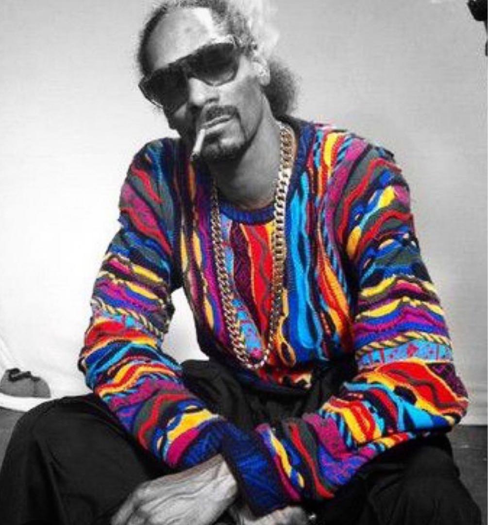 90s≪COOGI／クージー≫3Dニットカーディガン ビートたけしニット