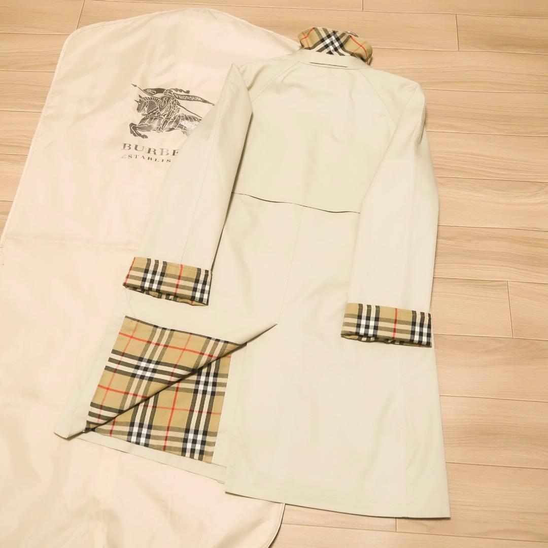 極美品 英国製 BURBERRY LONDON ステンカラーコート バーバリー
