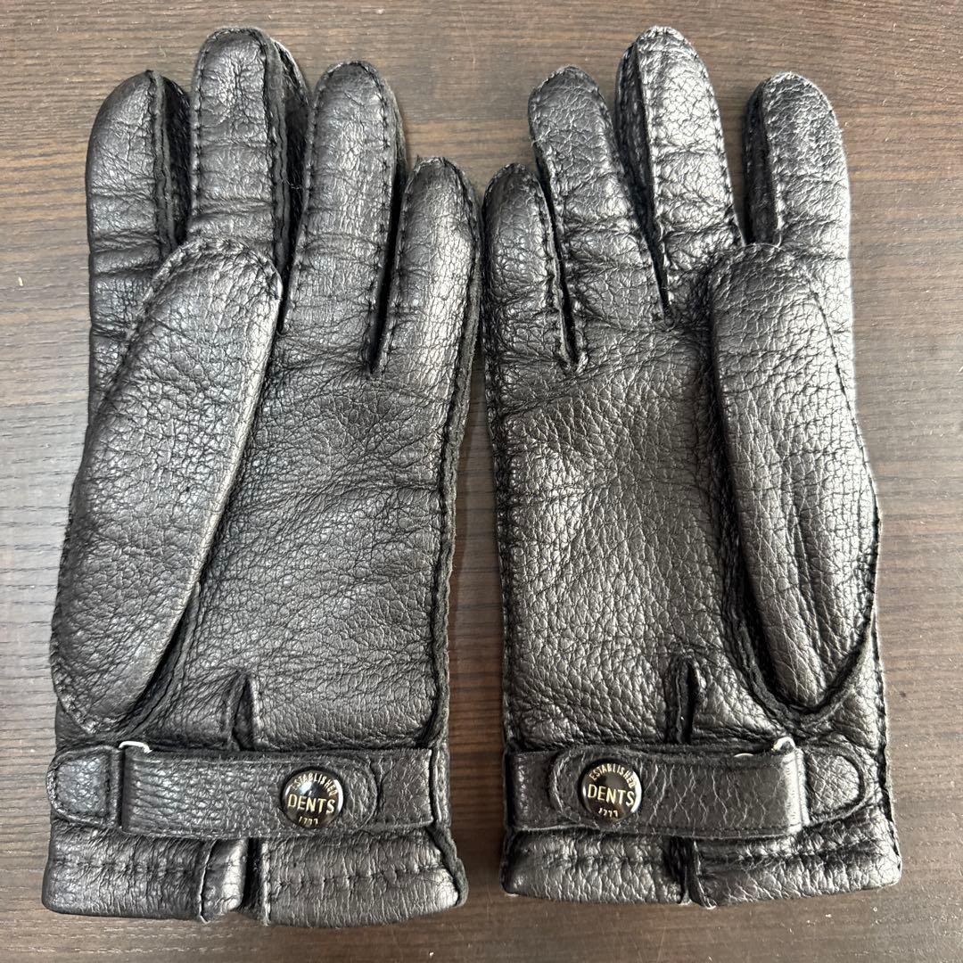 DENTS レザー手袋 ブラック 7 1/2