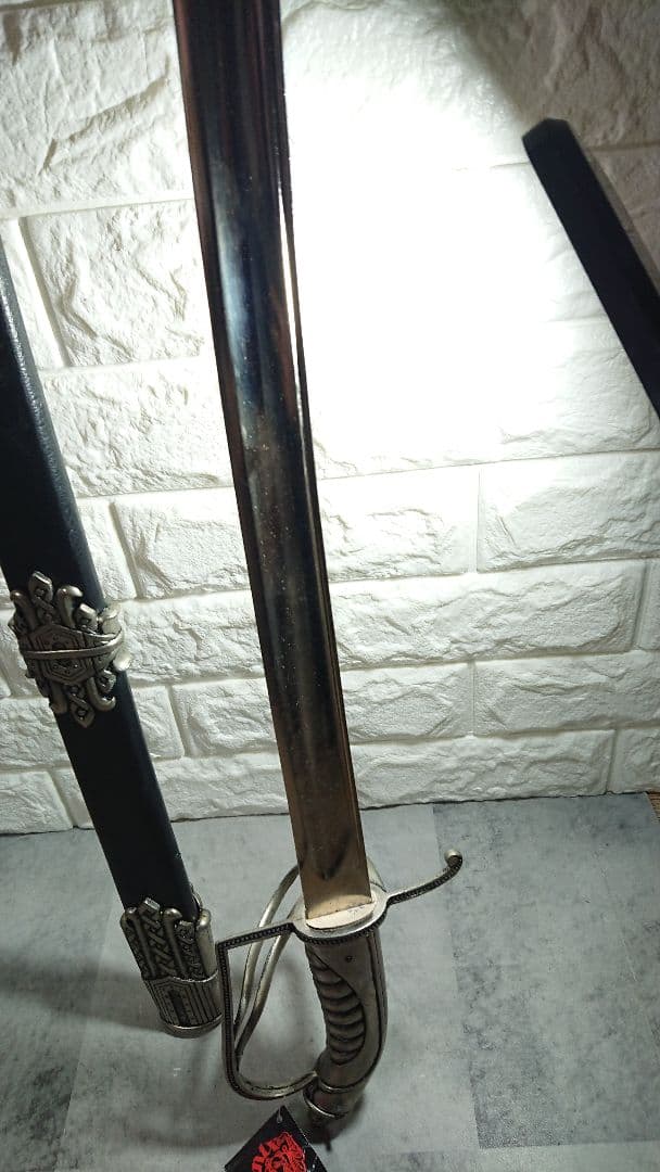 稀少 DENIX ブラック・バート 海賊サーベル 95cm シルバー 模造刀