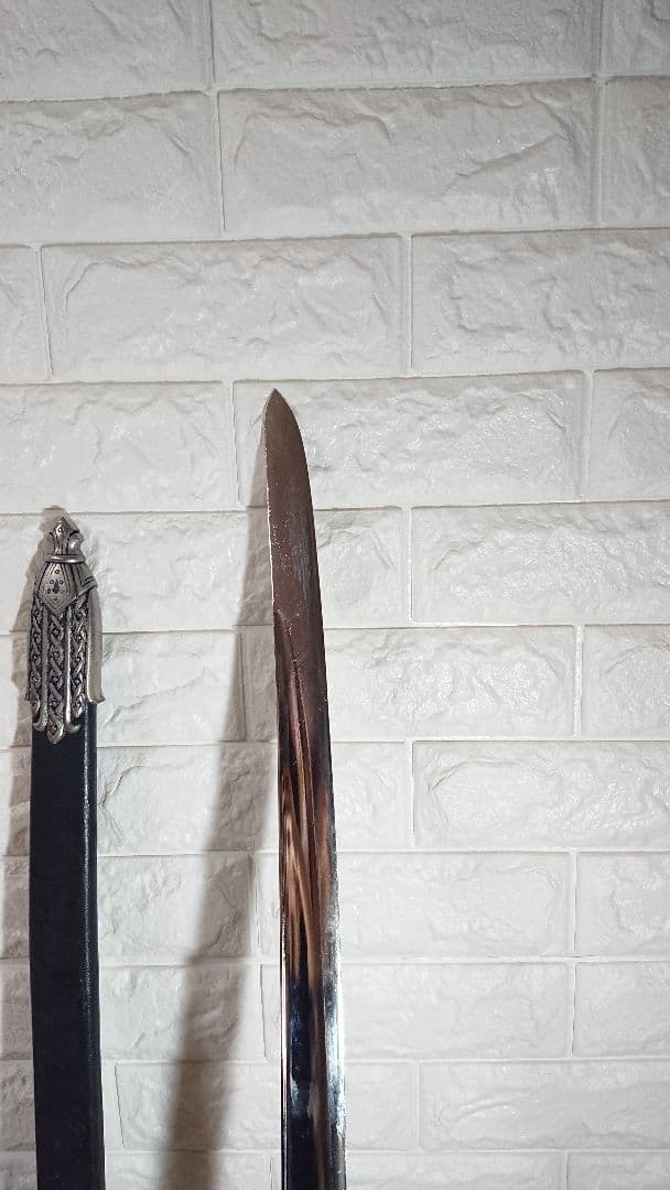 稀少 DENIX ブラック・バート 海賊サーベル 95cm シルバー 模造刀