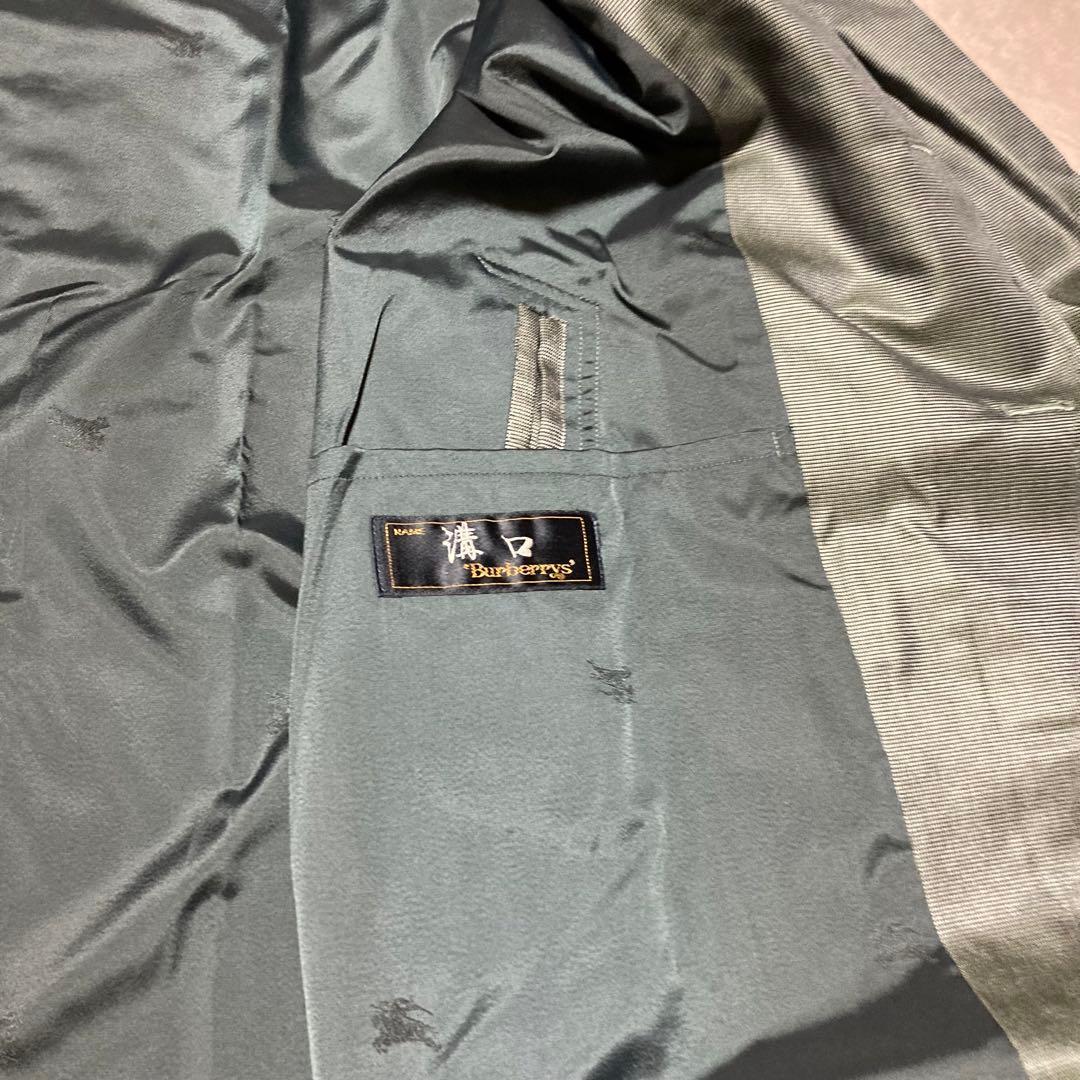 希少　バーバリーズ　ステンカラーコート　プレステージコレクション　シルク100%