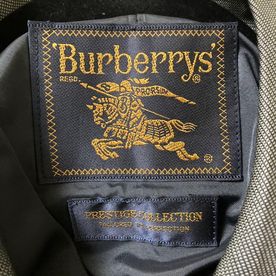 希少　バーバリーズ　ステンカラーコート　プレステージコレクション　シルク100%