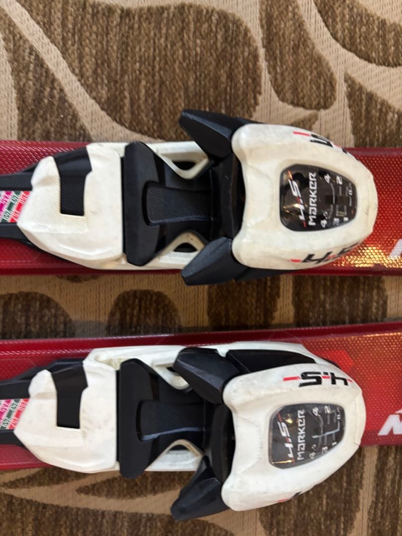 ジュニアスキー120cm/ストック96cm(ワックス済み）