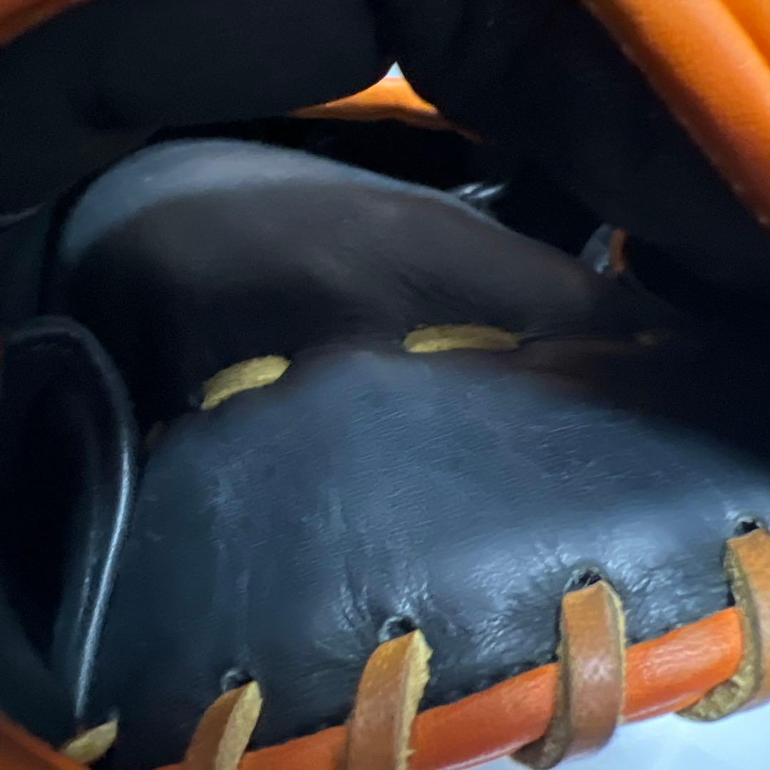 ローリングス　軟式グローブ外野手用　オレンジ