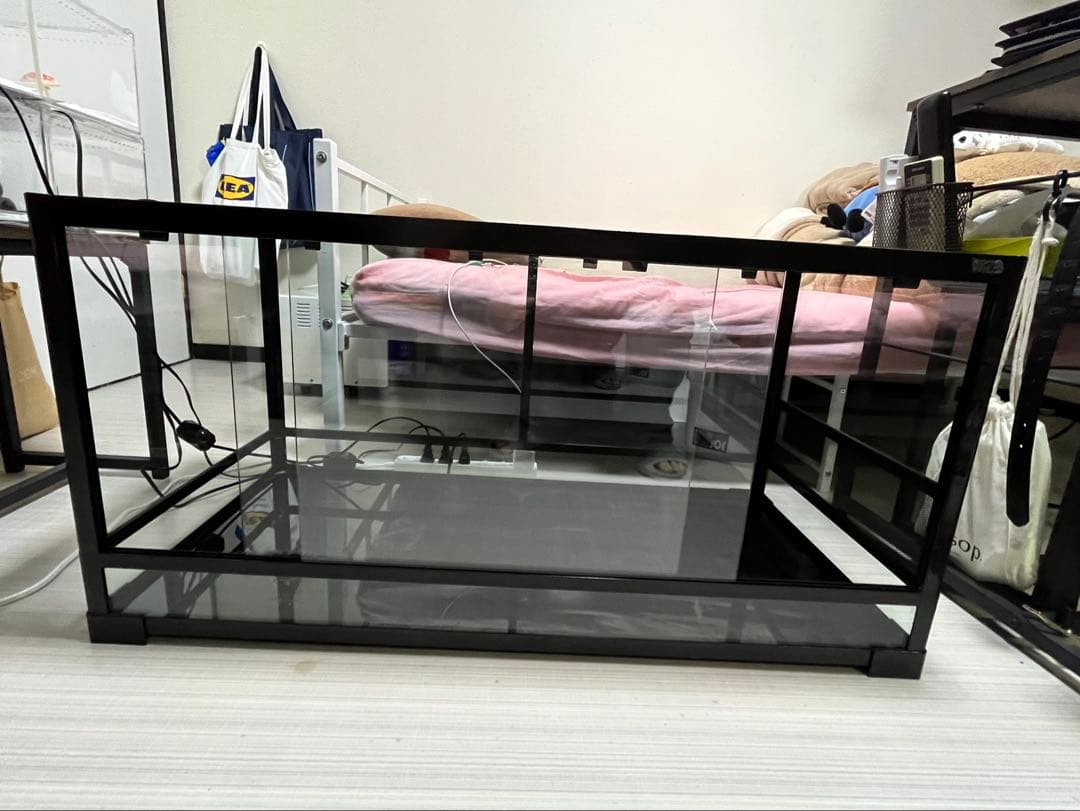 大型ガラス　爬虫類飼育ケージ