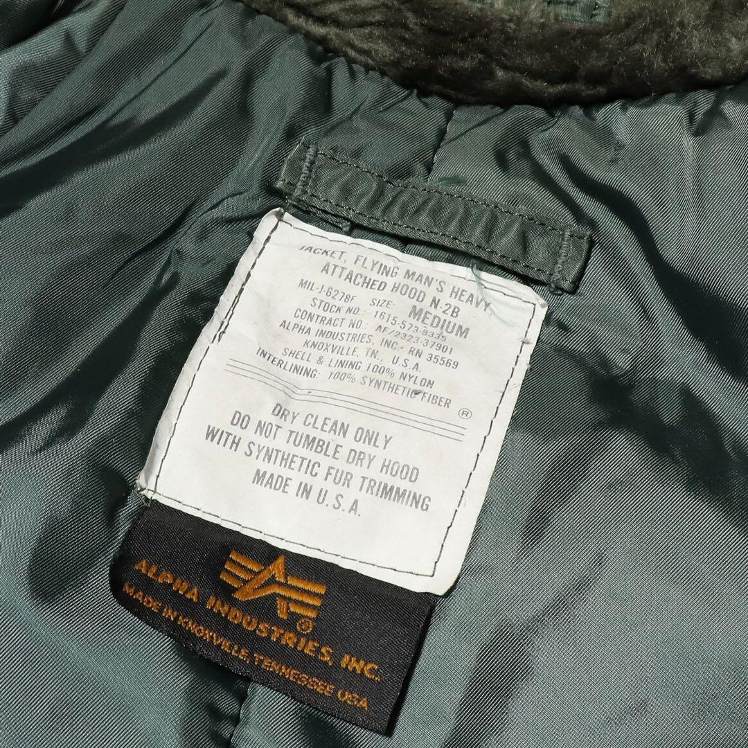 90s★USA製★ALPHA★N-2B フライトジャケット★M★短丈★Y2K
