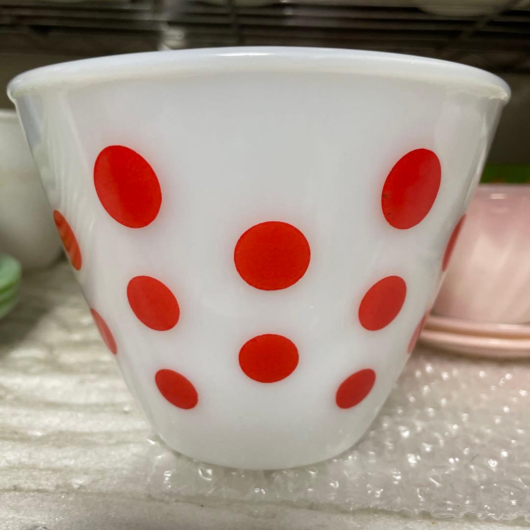 Fireking ポルカドット　ミキシングボウルSサイズ