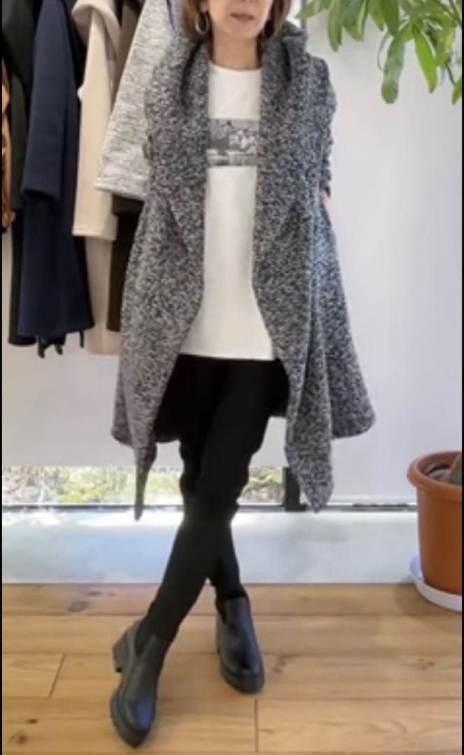 ☆新品未使用☆ 裏起毛フーディロングコート イシカワラボ