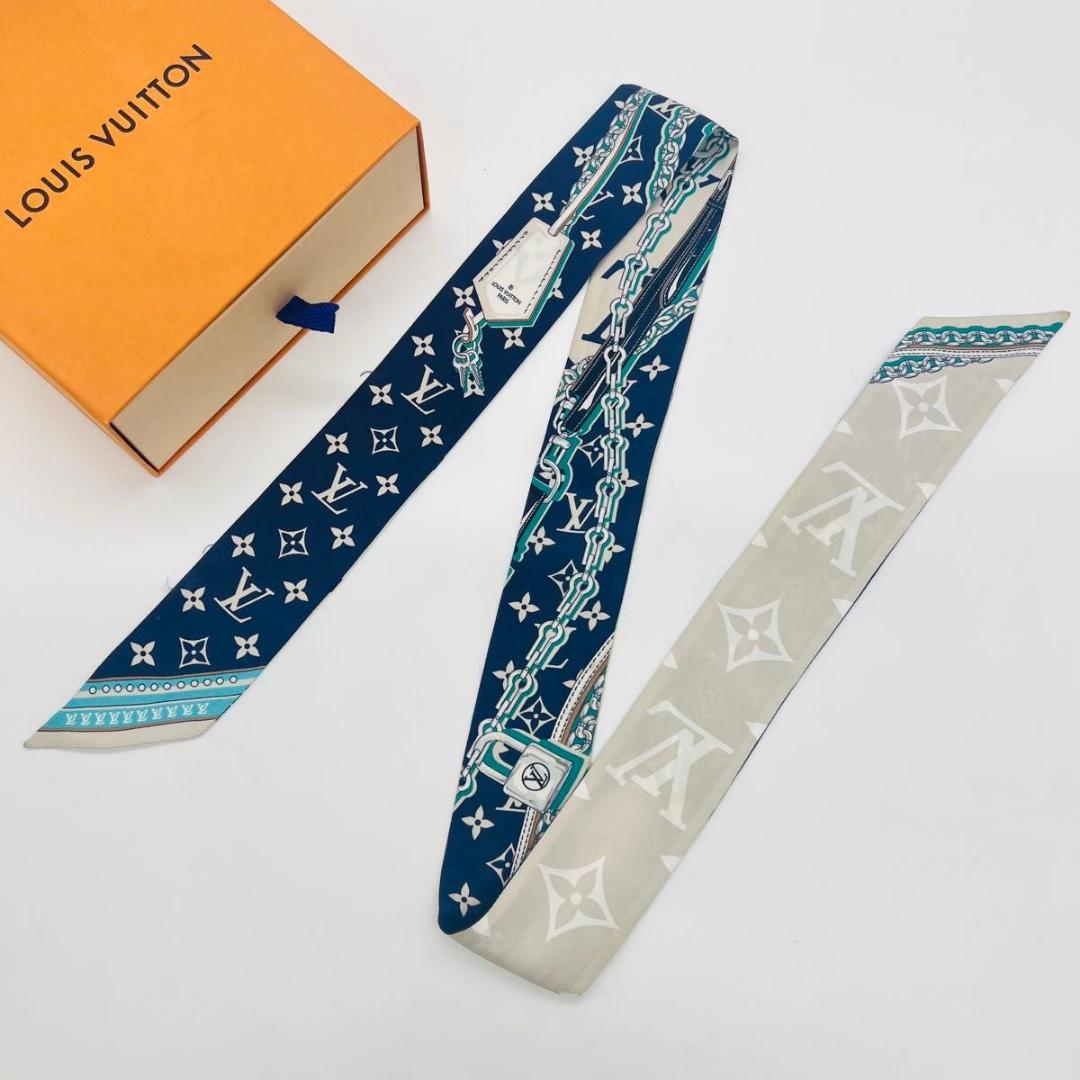 ルイヴィトン M77778 　バンドーBB アルティメット　マリーヌ　 スカーフ