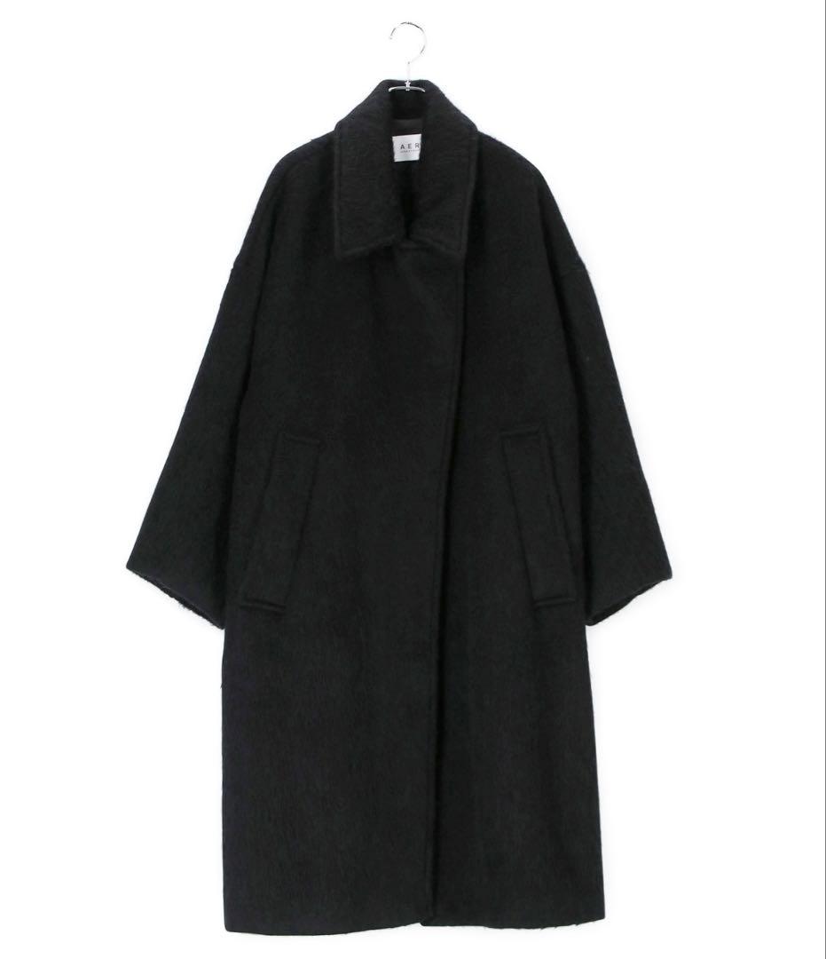 【アダムエロペ】ステンカラーシャギーコート
