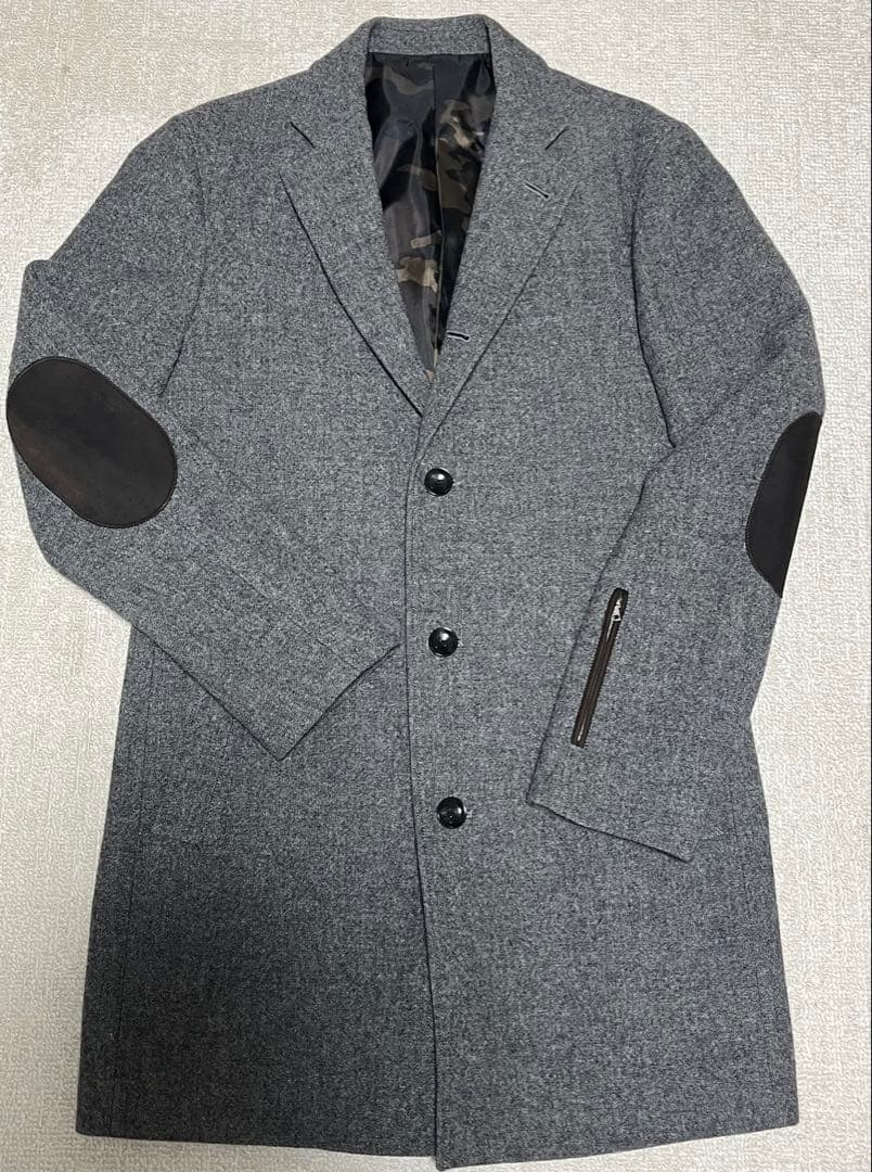 SOPHNET. コート 迷彩裏地 ウール