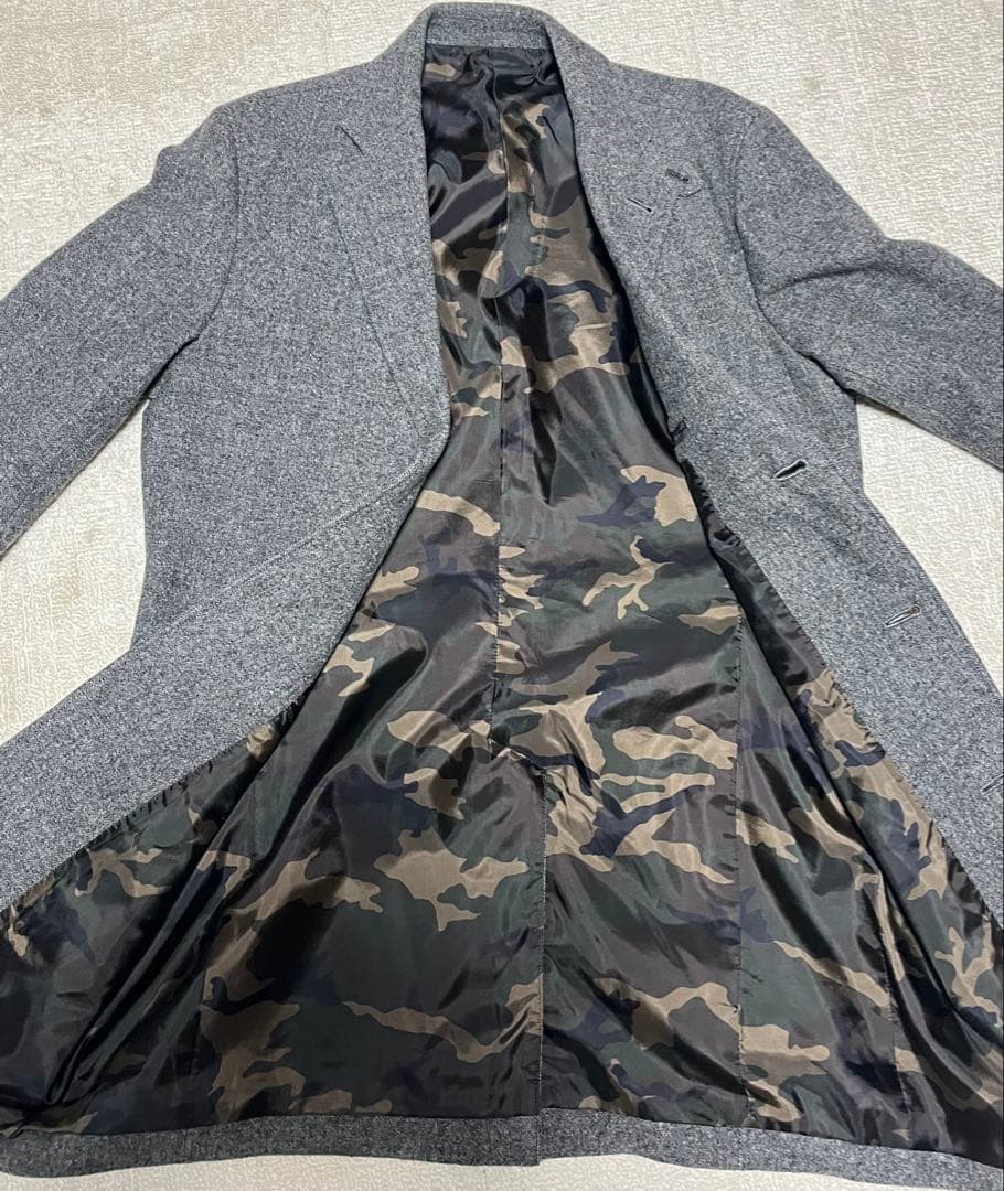 SOPHNET. コート 迷彩裏地 ウール