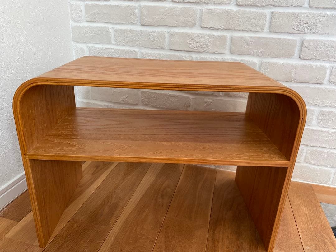 木製 サイドテーブル 2way