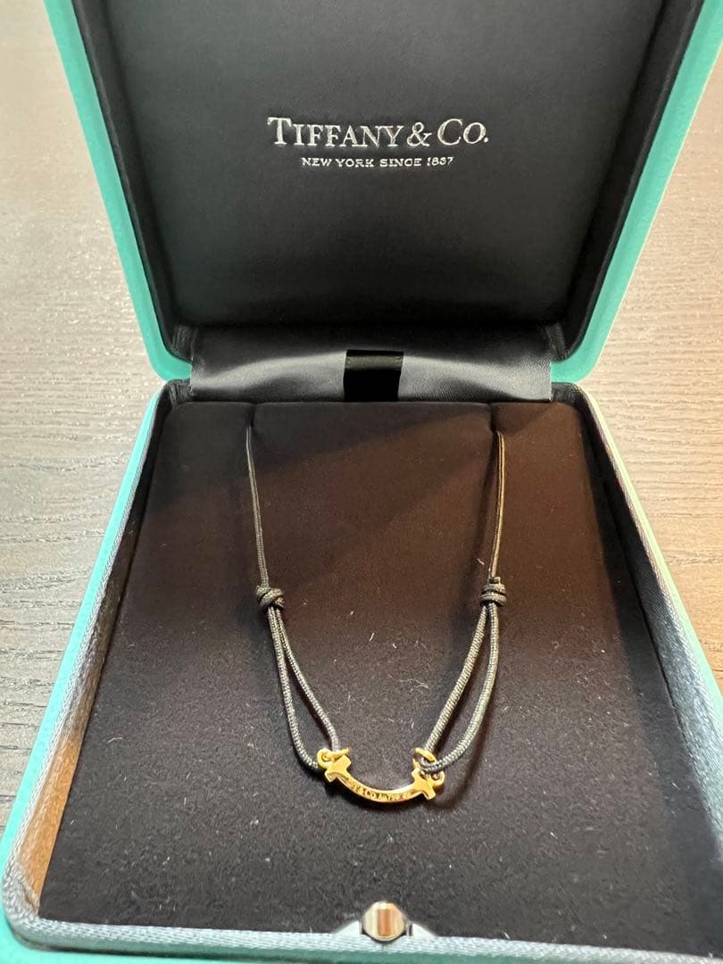 Tiffany & Co. シンプルブレスレット　ゴールド/ブラック