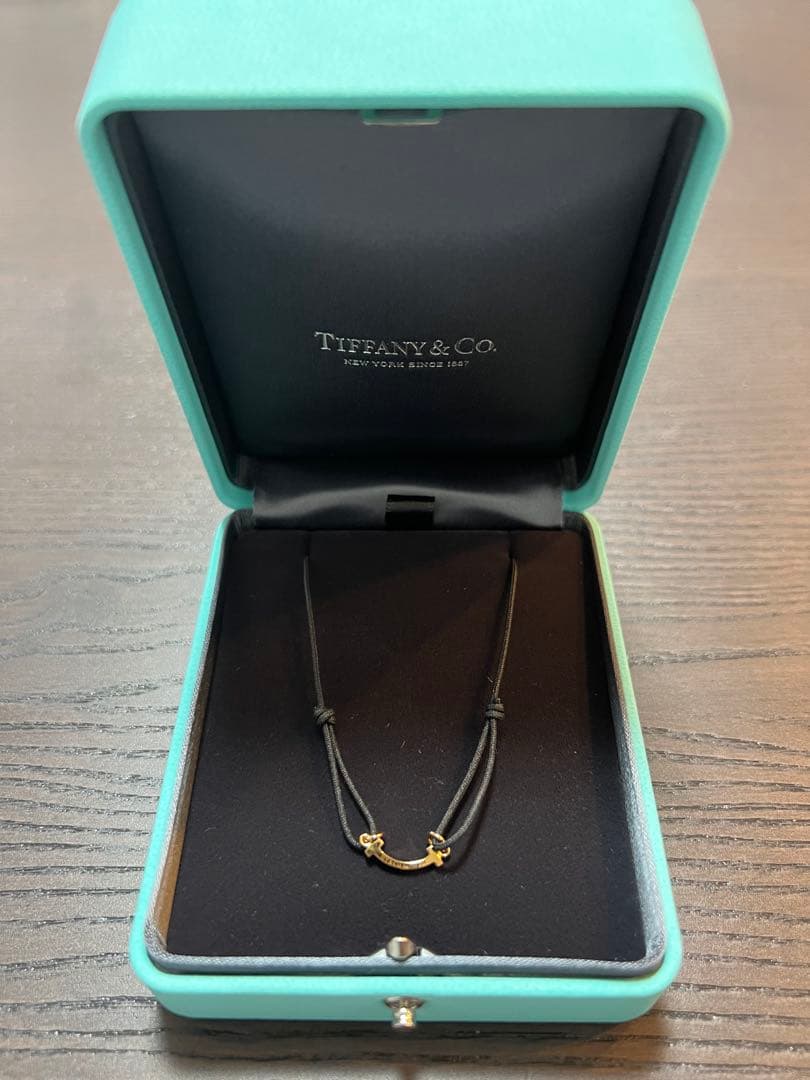 Tiffany & Co. シンプルブレスレット　ゴールド/ブラック