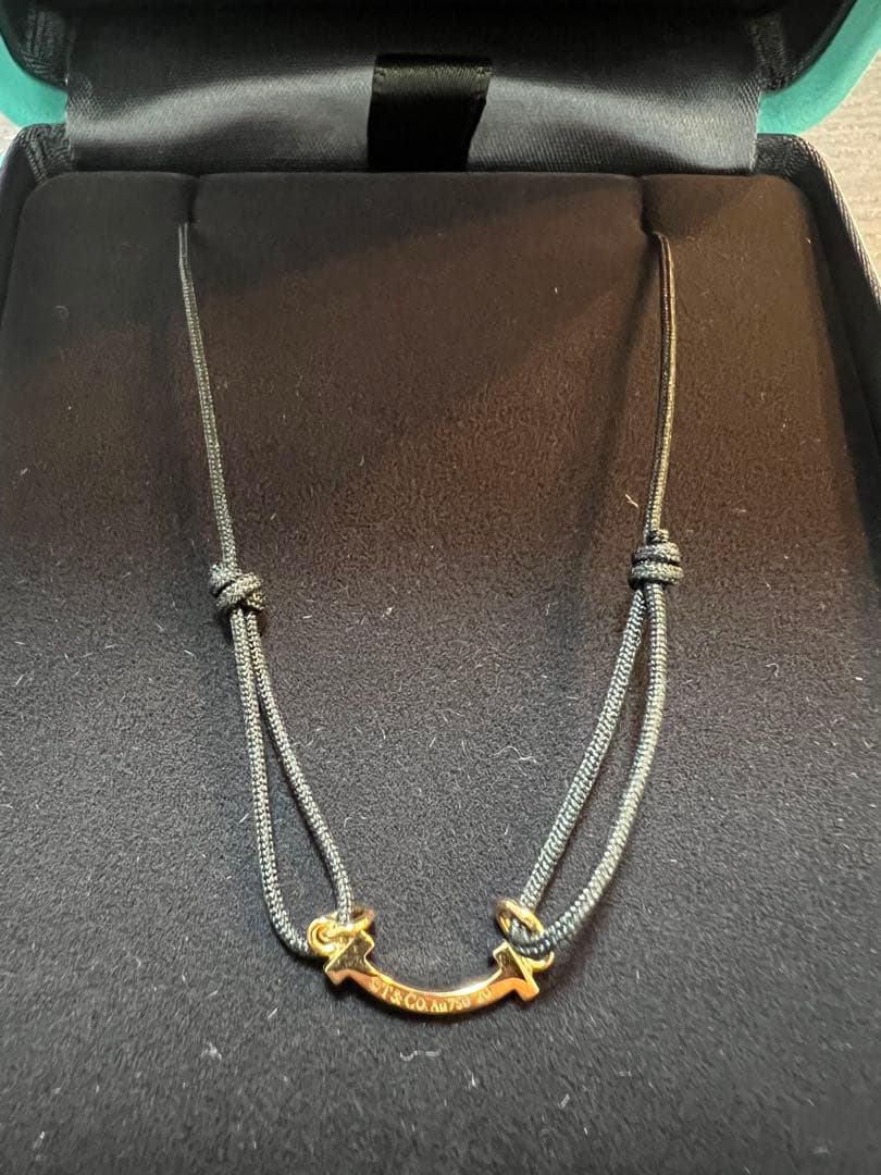 Tiffany & Co. シンプルブレスレット　ゴールド/ブラック