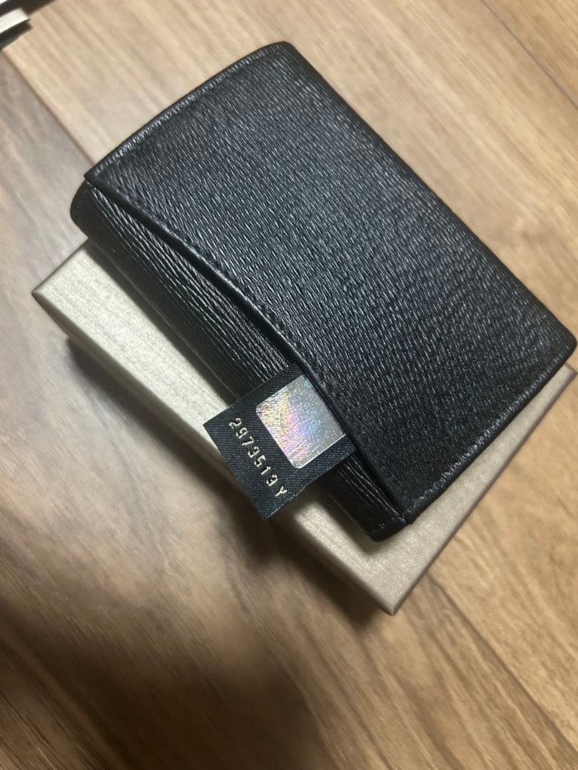 BULGARI ブラックレザー ケース【中古】