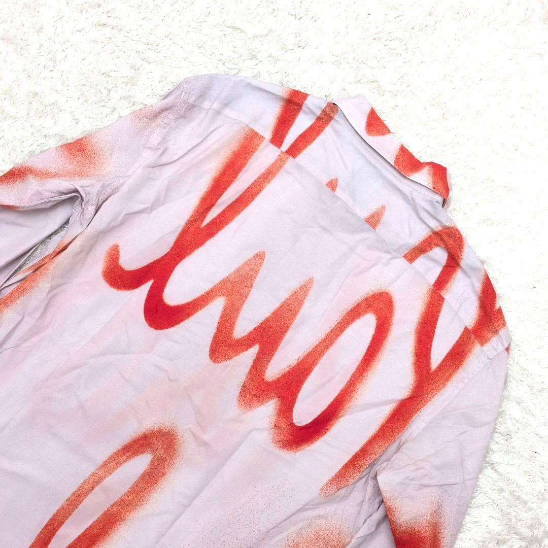 【現行ロゴ 極美品 Lサイズ】ポールスミス　スプレーロゴ　長袖　シャツ　総柄