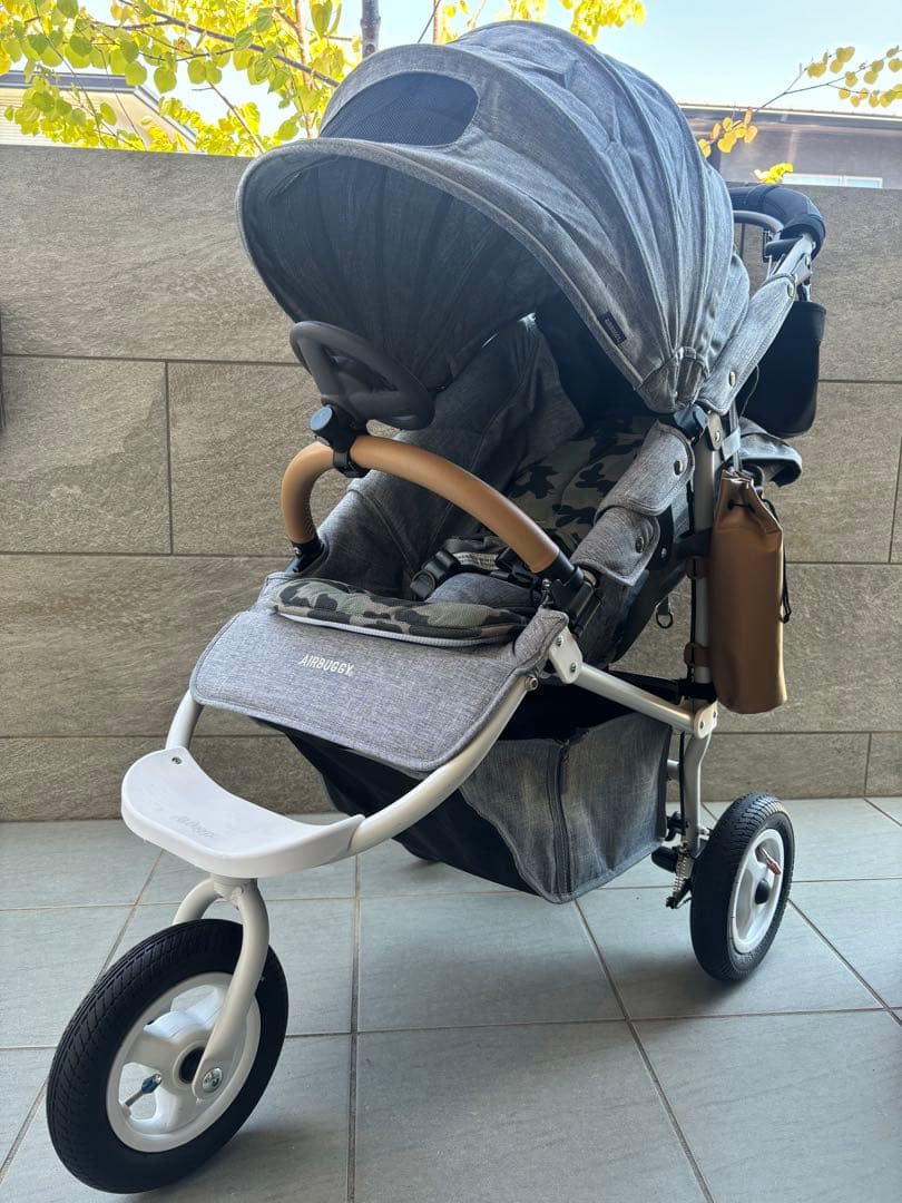 ☆値下げ【付属品込:新品同様】エアバギー ココブレーキ フロームバース　グレー☆