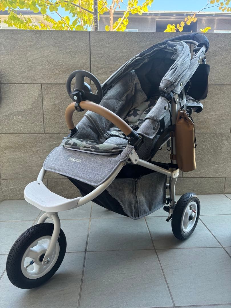 ☆値下げ【付属品込:新品同様】エアバギー ココブレーキ フロームバース　グレー☆