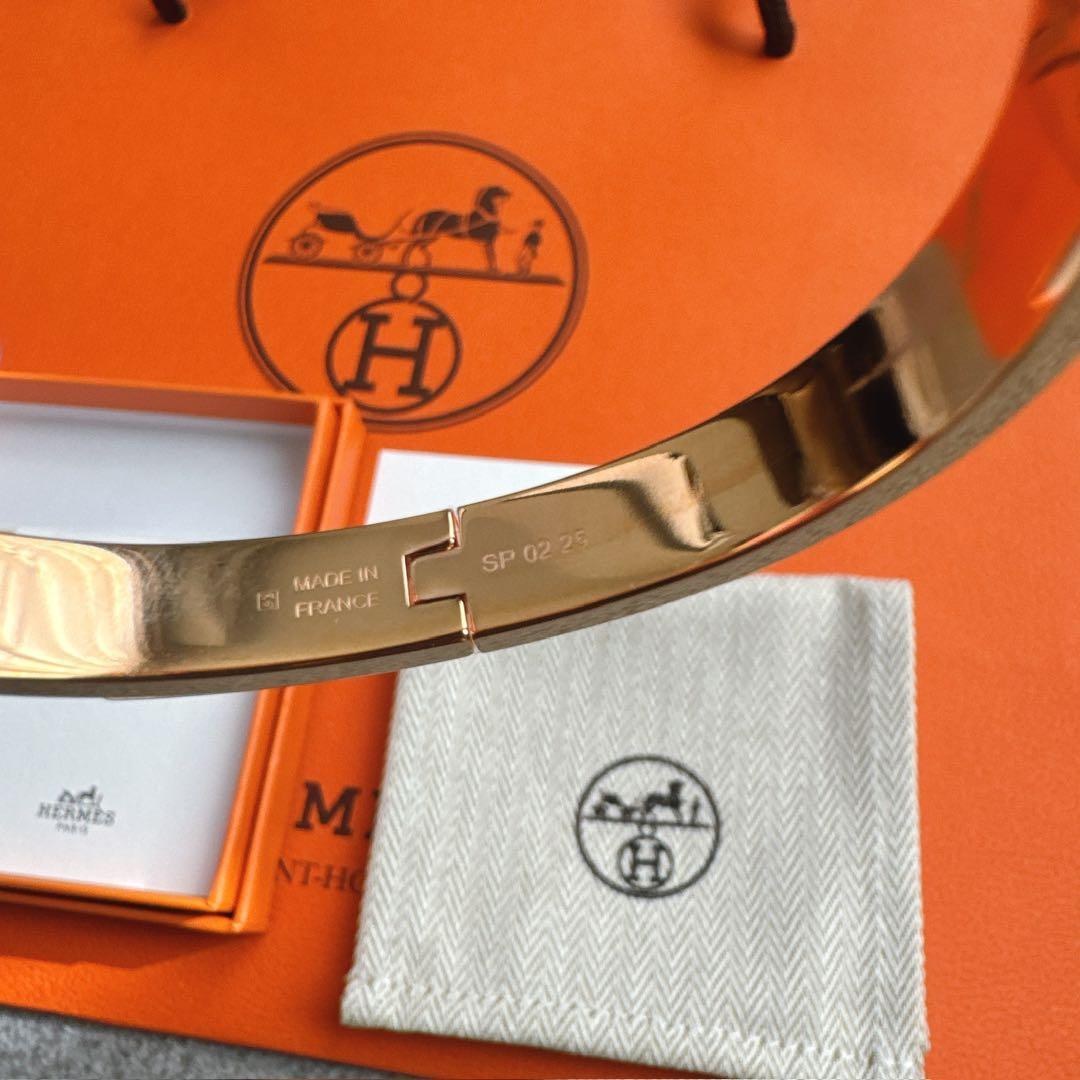 新品　エナメルブレスレット 《ミニ・クリック・ケリー》　ローズ　カンダー　PG