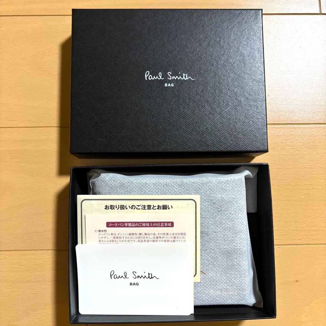 Paul Smith コードバン　二つ折り財布　現行品　最上位　ほぼ未使用　黒