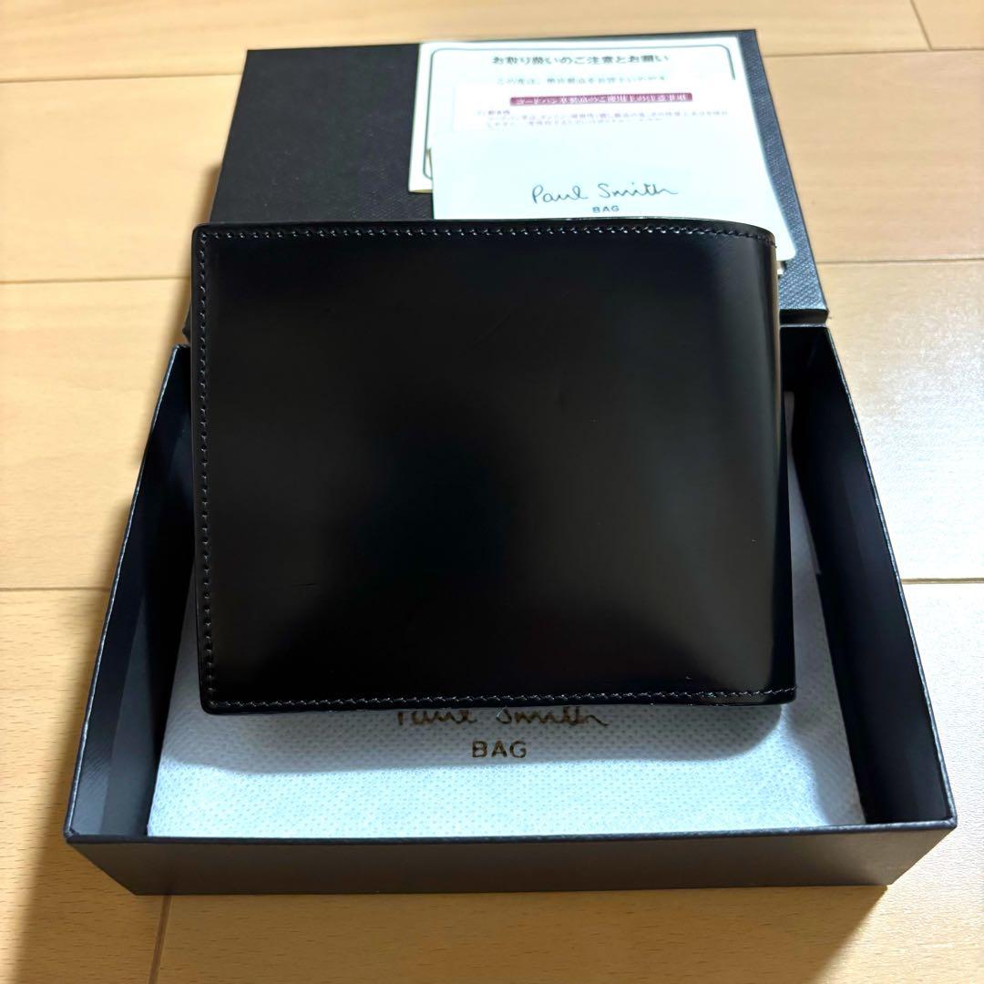 Paul Smith コードバン　二つ折り財布　現行品　最上位　ほぼ未使用　黒