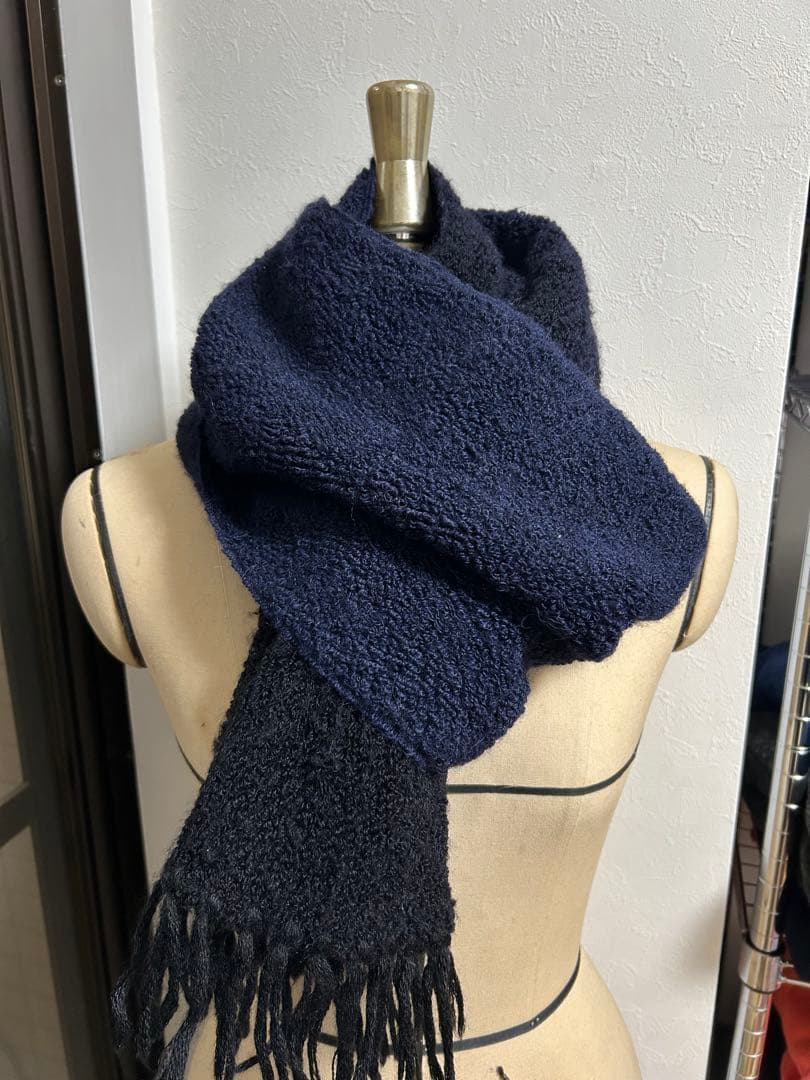 ISSEY MIYAKE アルパカ混マフラー　モヘア　シルク　イッセイミヤケ