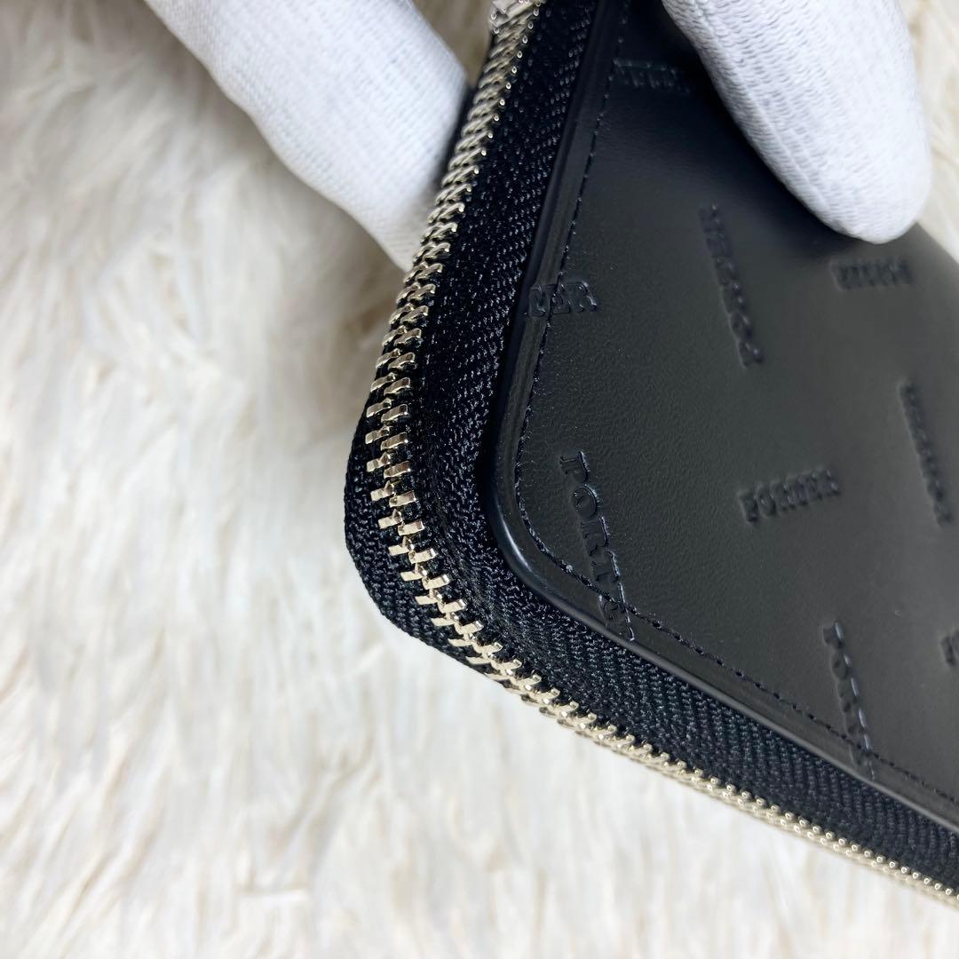 【未使用】ポーター ケース 総柄 ラウンドジップ