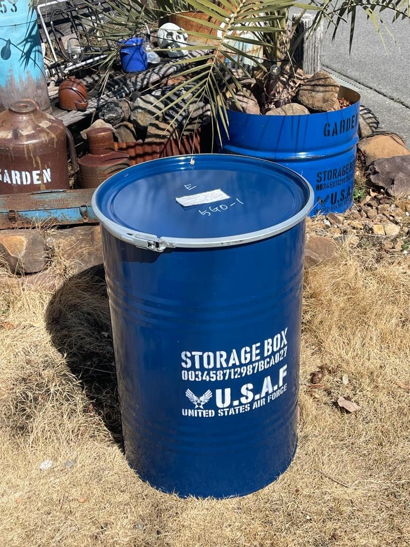 ❤️❤️❤️ドラム缶　ドライガーデン　サビサビガーデン 100L 002