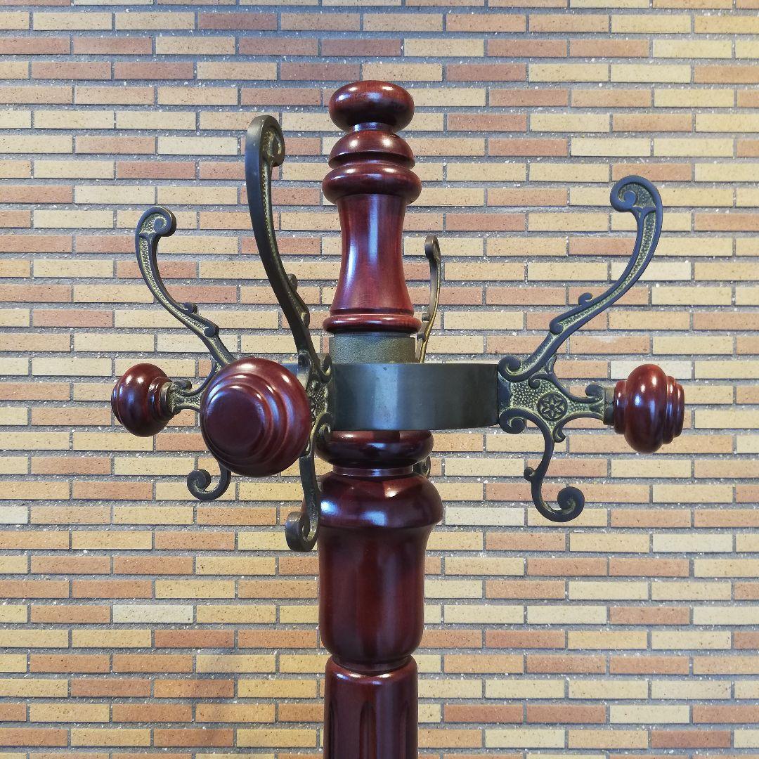 Φ【美品】karimoku カリモク家具 高級ポールハンガーラック アンティーク