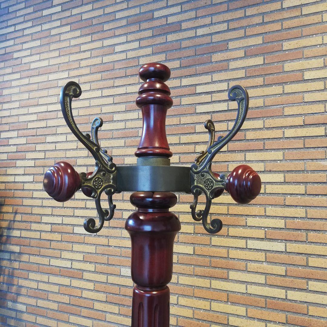 Φ【美品】karimoku カリモク家具 高級ポールハンガーラック アンティーク