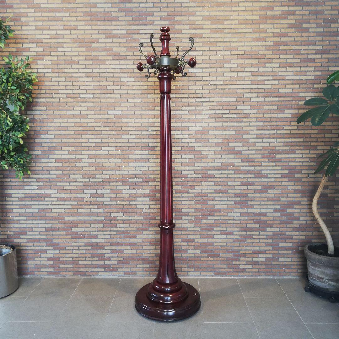 Φ【美品】karimoku カリモク家具 高級ポールハンガーラック アンティーク