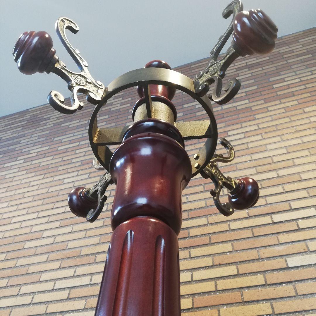 Φ【美品】karimoku カリモク家具 高級ポールハンガーラック アンティーク