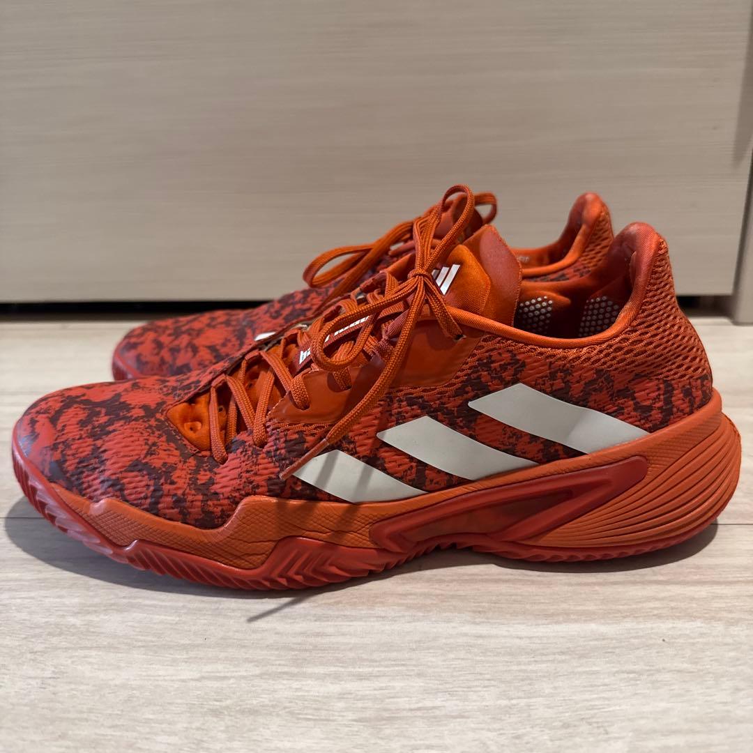【完売品】限定モデル アディダス バリケード テニスシューズ 27.5cm 赤