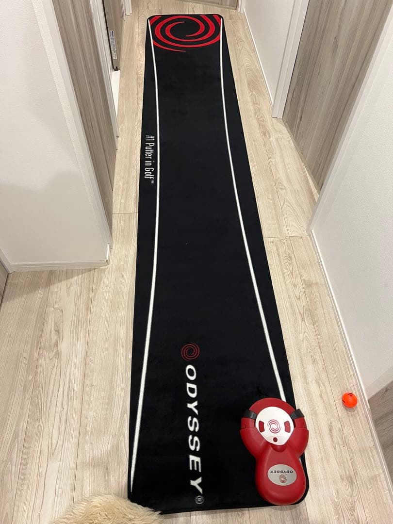 ODYSSEY ゴルフマット パター練習器具付き