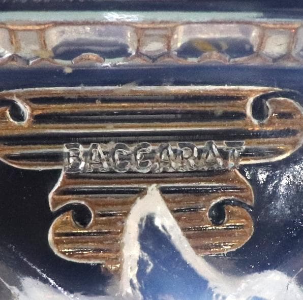 オールド・バカラ 1878年頃 ジャポニスム オパールセント 大型花瓶 日本趣味