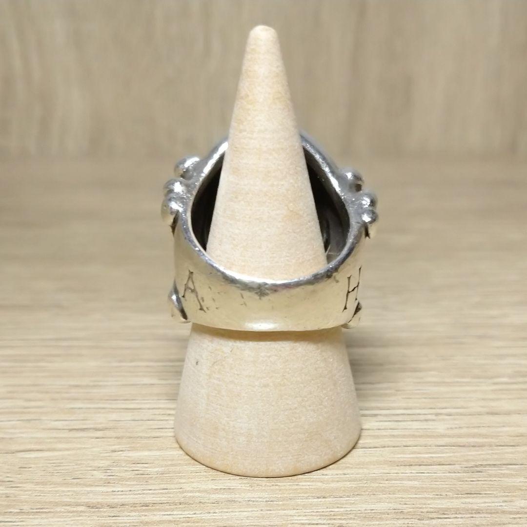 アナザーヘブン シルバー 925 リング 約17号 クロス スカル ジルコニア