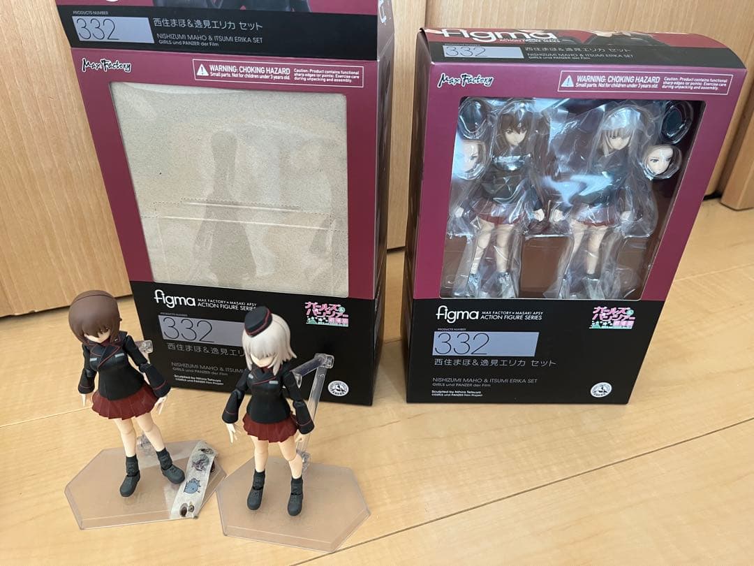 【新品+中古計2点セット】ガルパン　figma 西住まほ&逸見エリカセット