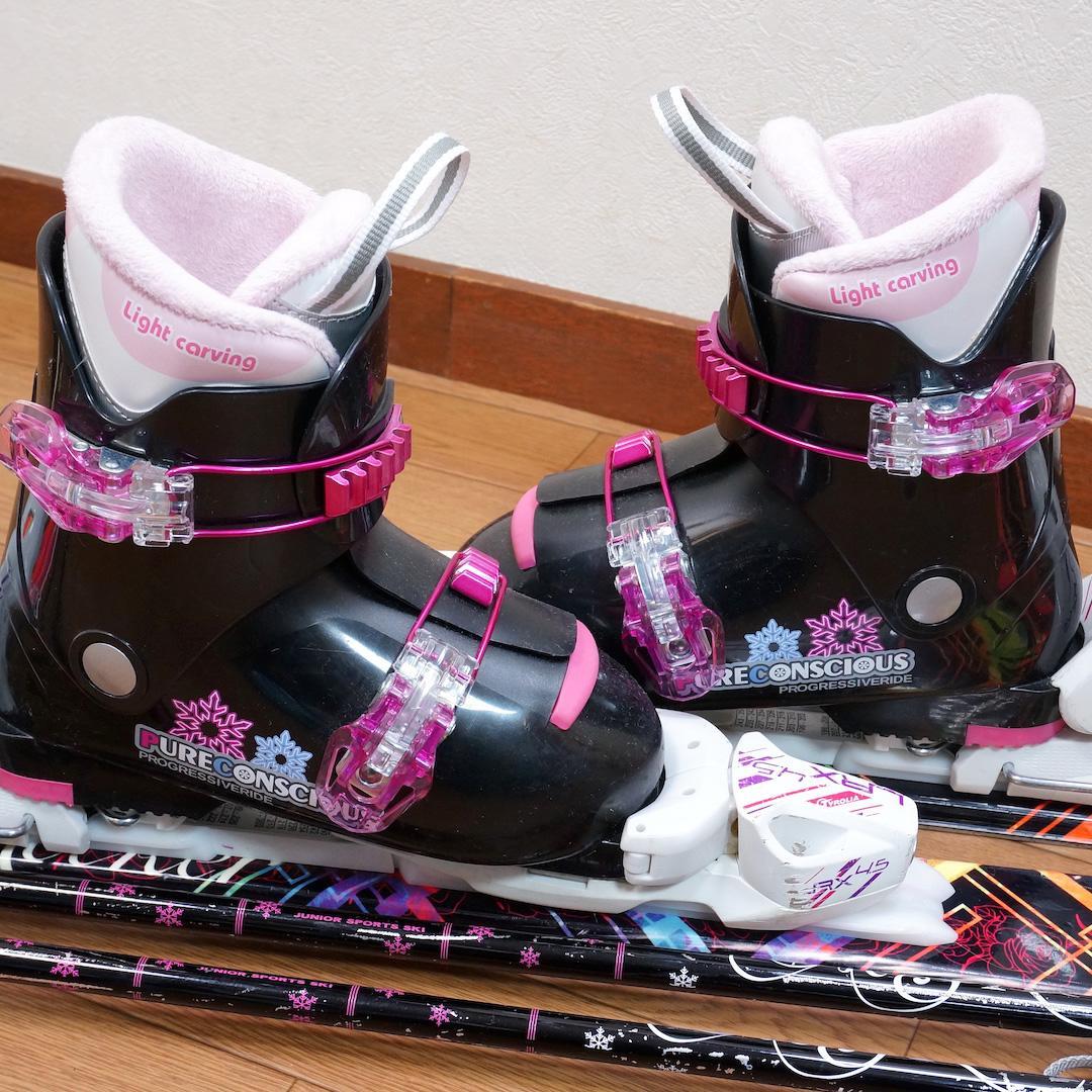 メンテ済 120cm 靴21cm HART スキーセット