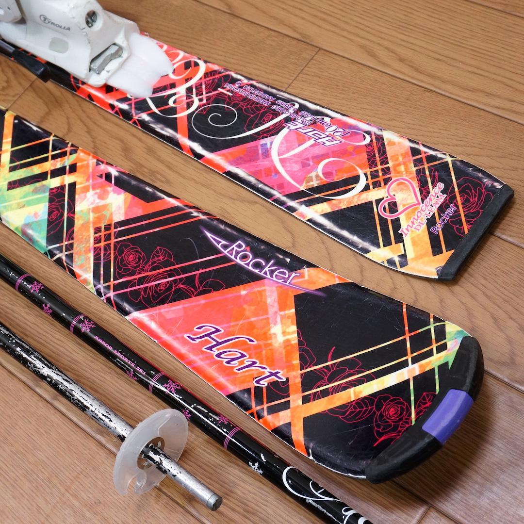 メンテ済 120cm 靴21cm HART スキーセット