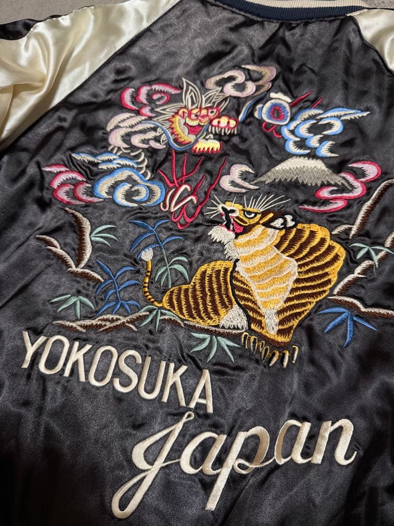 ２面用 BARCEDOS 虎龍 日本限定スカジャン vintage 別珍 サテン