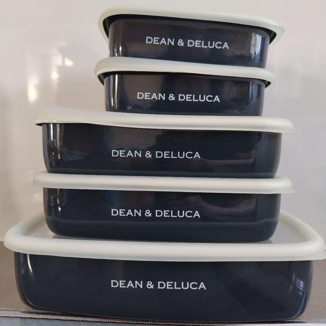 DEAN & DELUCA 保存容器 5個セット ネイビー
