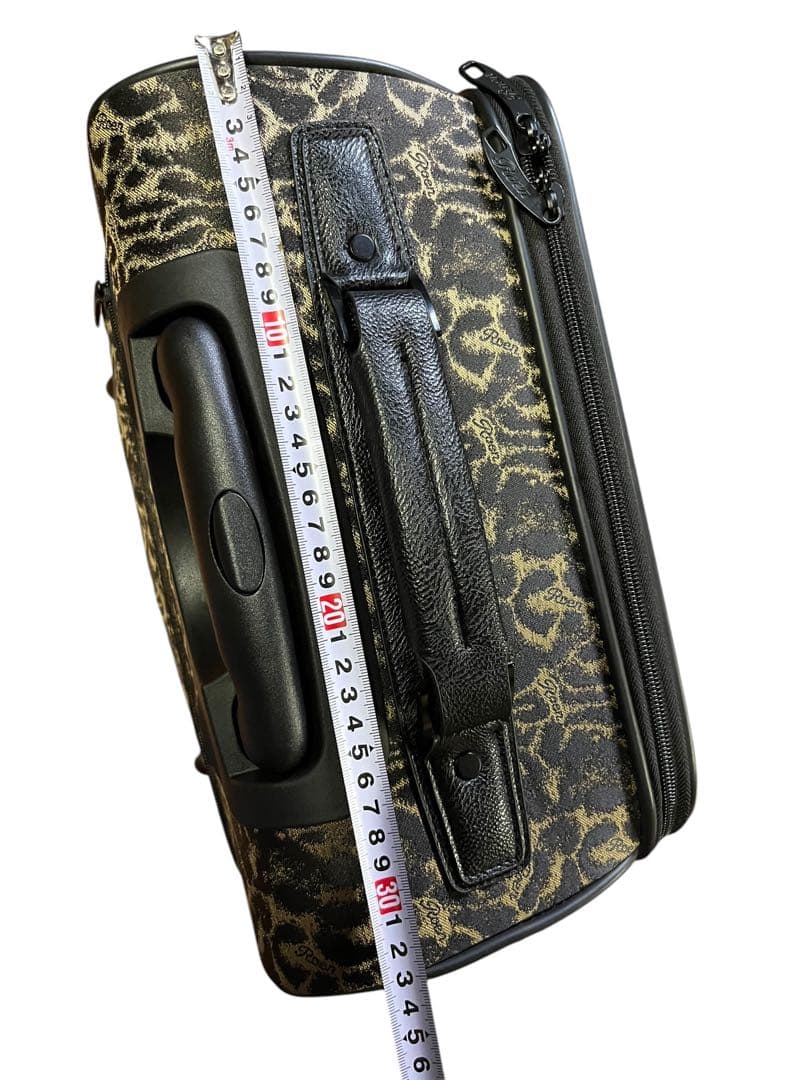 未使用 ロエン 豹柄 レオパード柄 キャリーケース スカルロゴ ROEN